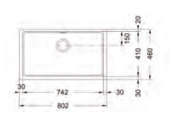 อ่างล้างจาน FRANKE ราคาพิเศษ รุ่น KBG 110-70