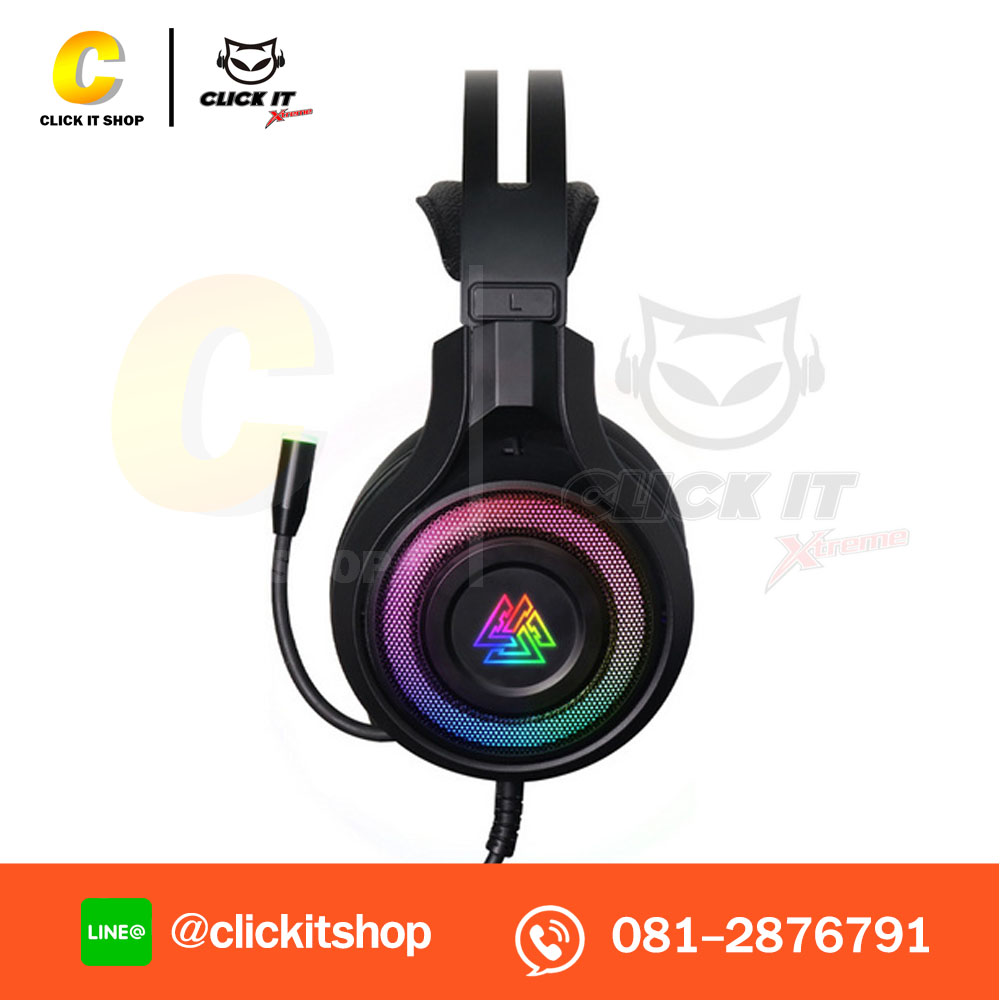HEADSET+MIC (7.1) EGA TYPE H6 RGB - BLACK