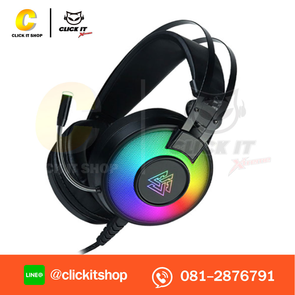 HEADSET+MIC (7.1) EGA TYPE H4 RGB - BLACK