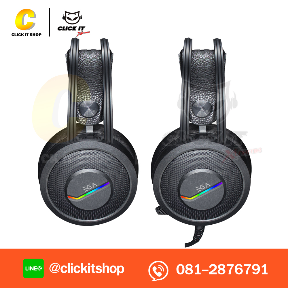 HEADSET+MIC (7.1) EGA TYPE H11 RGB - BLACK