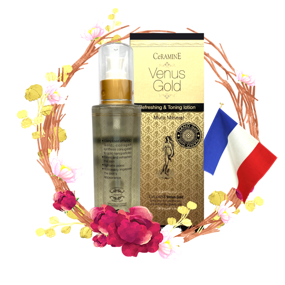 CeRAMINE Venus Gold Refreshing & Toning Lotion เซอรามายน์ วีนัส โกลด์ รีเฟรชชิ่ง & โทนนิ่ง โลชั่น