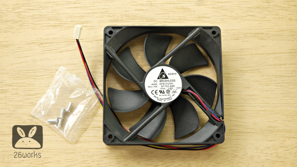 พัดลม Delta AFB1212VH 4 pin 2800RPM 12 CM