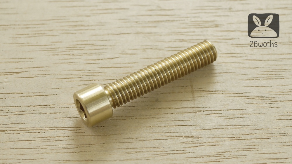 น็อตหัวจม ทองเหลือง M8x40 mm cnc