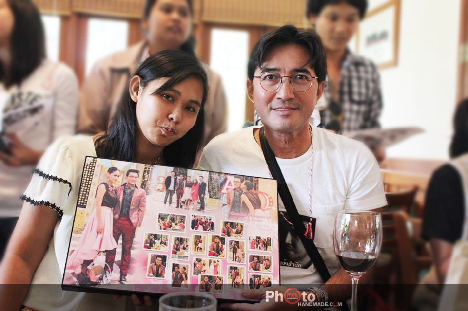ภาพ photomix ขนาด 12x18 นิ้ว กรอบลอย