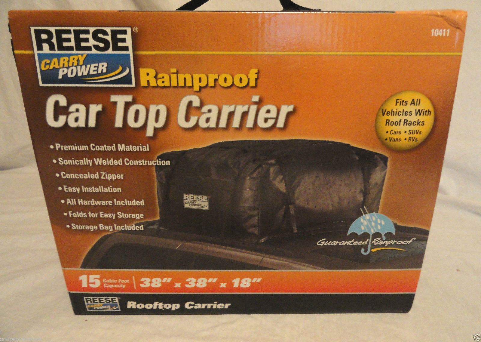 Reese - Roof-Top Bags (15 Cu.ft) กระดาษหุ้มด้านนอกชำรุด ไม่มีผลกับการใช้งาน
