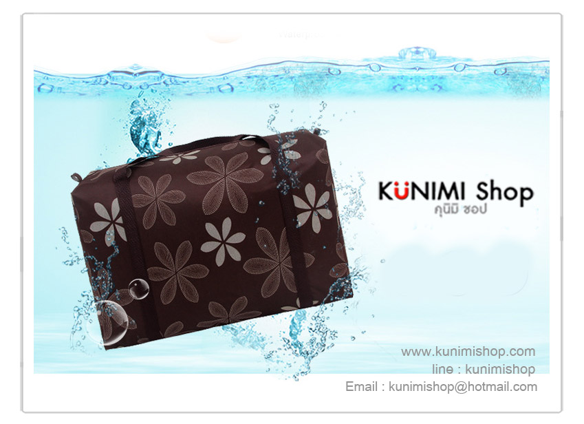 กระเป๋าจัดเก็บสิ่งของ จัดระเบียบ มีให้เลือกหลายลาย หลายสี สามารถใส่ผ้าห่ม เสื้อผ้า ตุ๊กตา ของใช้เด็ก หรือของใช้ทั่วๆไป ซิบเปิด - ปิด มีหูหิ้ว เนื้อผ้าหนา กันน้ำ มี 2 ขนาด ขนาดเล็ก : สูง 39 x กว้าง 57 x ลึก27 ซม. ขนาดใหญ่ : สูง 50 x กว้าง 70 x ลึก 29 ซม. 