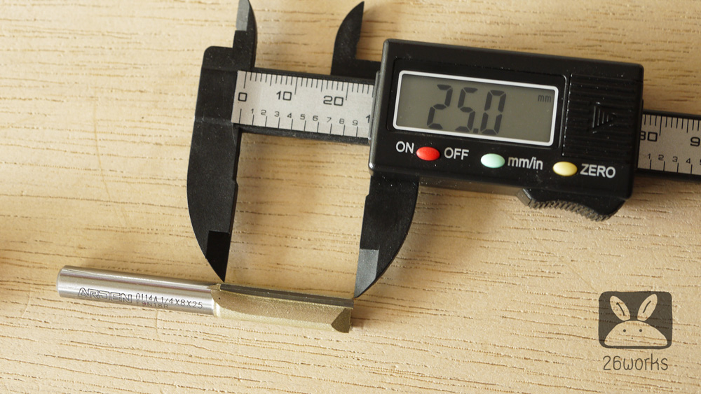 Trimmer bits arden ตรง 8x25 mm MDF