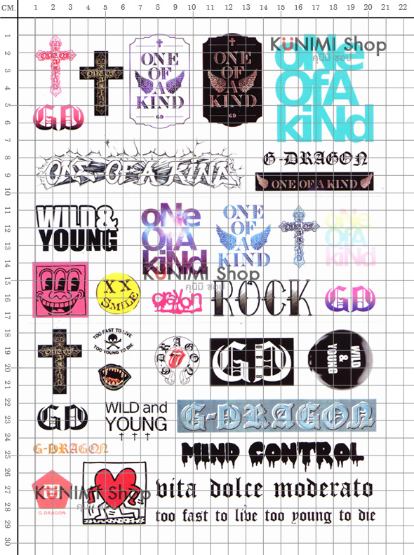 สติกเกอร์ Sticker กระดาษเคลือบกันน้ำ ลายการ์ตูน กราฟฟิก วินเทจ สวย เท่ห์ ติดกระเป๋า ของใช้ ตู้ ผนัง ตกแต่งสิ่งของ
