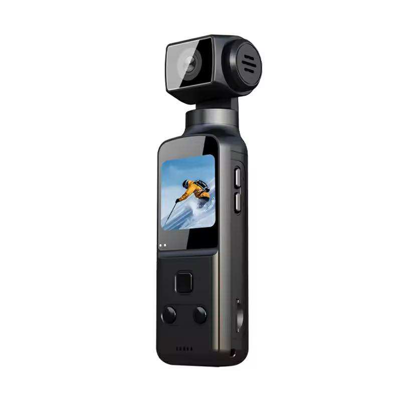4K WiFi Pocket Camera กล้องแอ็คชั่น ถ่ายรูปถ่ายวิดีโอ Vlog Vedio Recording หมุนได้ 270° กล้องกันน้ำ