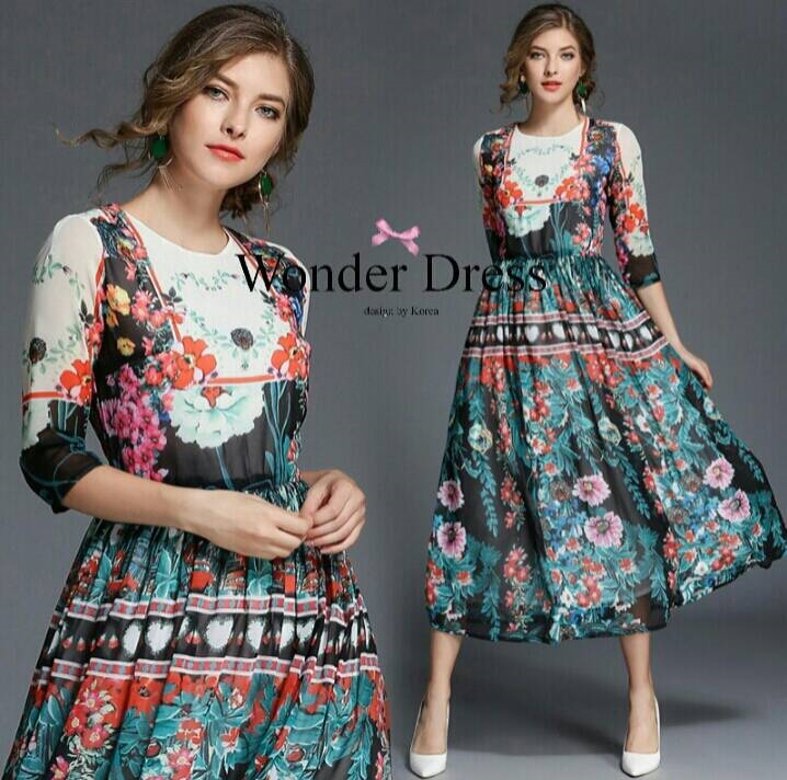 เดรสเกาหลี พร้อมส่ง ชุดเดรส คุณภาพพรีเมี่ยม ผ้าสวยพริ้ว