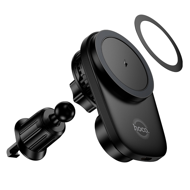 HOCO HW36 Air Outlet Magnetic Wireless Fast Charging Car Holder ขาตั้งมือถือติดช่องแอร์ชาร์จไร้สายได้