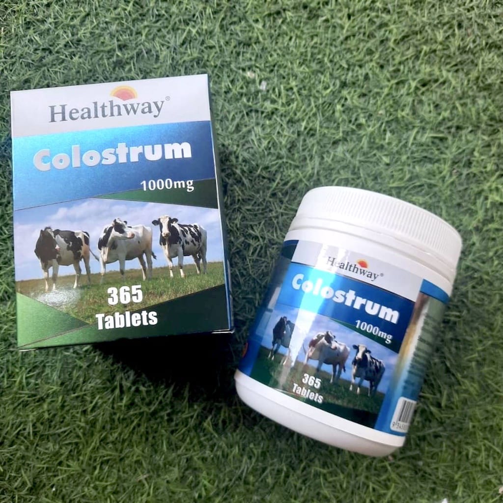 Healthway Colostrum 1,000 Mg 365 Tablets เพิ่มความสูง เพิ่มภูมิต้านทาน บำรุงสมอง