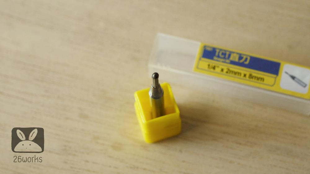 Trimmer bits ตรง 2x8 mm TCT