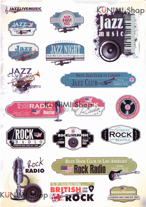 STGP005 สติกเกอร์ Sticker กระดาษเคลือบกันน้ำ ลายการ์ตูน กราฟฟิก วินเทจ สวย เท่ห์ ติดกระเป๋า ของใช้ ตู้ ผนัง ตกแต่งสิ่งของ