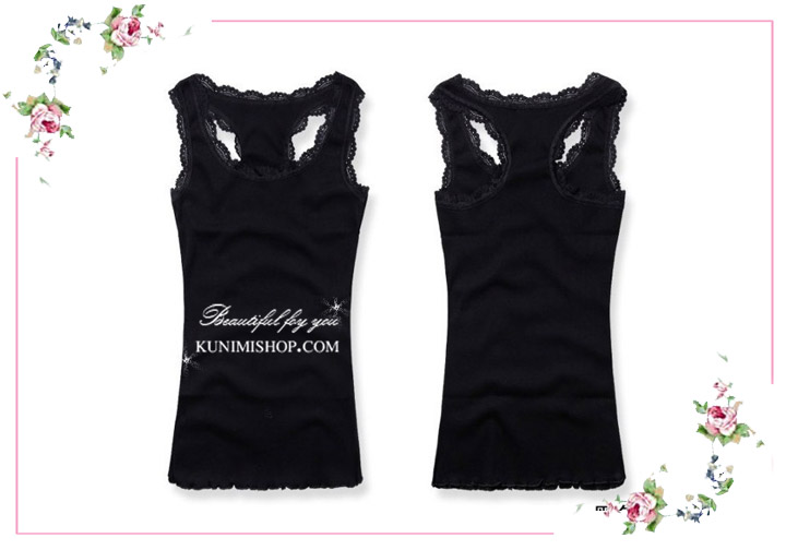  เสื้อกล้ามซับใน ขอบผ้าลูกไม้ เพิ่มความหวาน เสื้อกล้ามซับในผ้ายืด ลายลูกไม้ เพิ่มความหวาน น่ารัก จะใส่เดี่ยวๆ หรือใส่คู่กับเสื้ออีกตัวก็ดูดีครับ ขนาด FREE SIZE มี 3 สี ขาว เทา ดำ