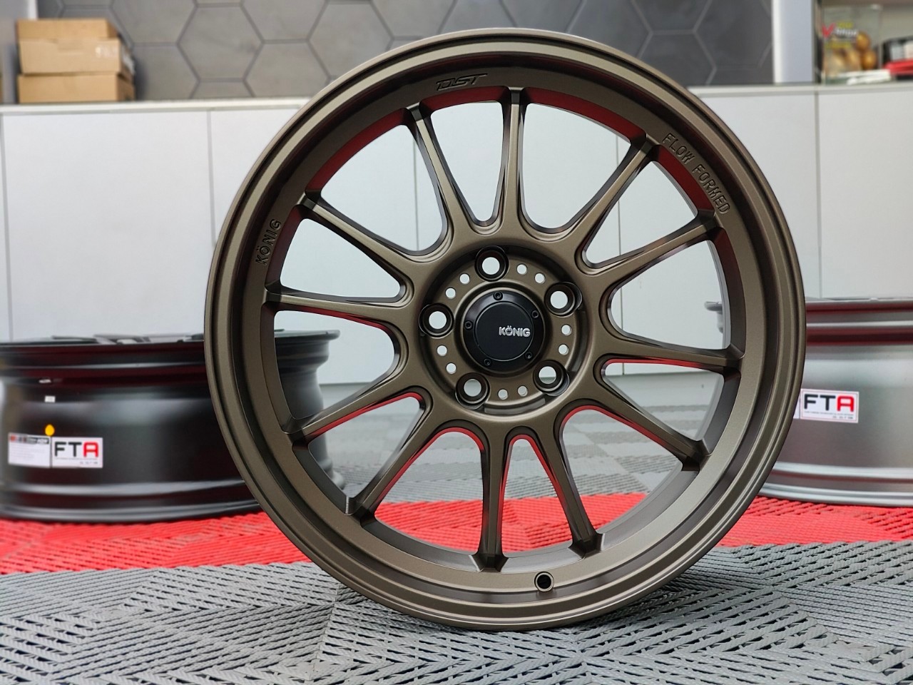 ล้อ KONIG Hypergram N781 ขอบ18x8.5 5x114.3 ET35 สีน้ำตาลไหม้ *ราคาต่อวง* Flowformed