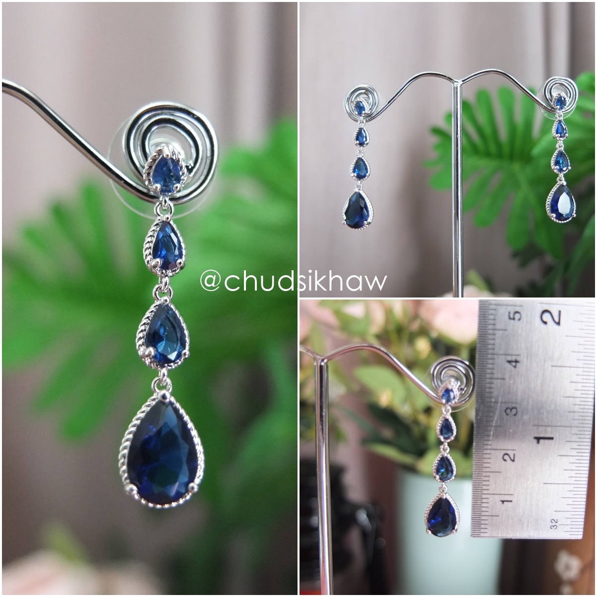 ต่างหูหลายแบบหลายสไตล์ เล่นไฟสุดๆ ต่างหูเพชรเล่นไฟ