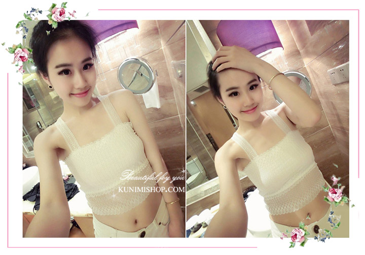 เสื้อซับในผ้าลูกไม้ มี 2 สี ดำ ขาว เสื้อซับในครึ่งตัว ด้านหน้ามีผ้าซับอีกชั้นครึ่งตัว ด้านหลังเป็นลายผีเสื้อ ลูกไม้ลายสวย สามารถใส่เดี่ยวๆหรือใส่เสื้อทับอีกชั้นก็ดูดีคะ ขนาด : FREE SISE ( เสื้อยาว 16 นิ้ว รอบอกไม่เกิน 36 นิ้วคะ) ผ้า : ผ้าลูกไม้ มี 2 สี : สีขาว , สีดำ * สินค้าเหมือนรูป ถ่ายจากสินค้าจริงคะ * 