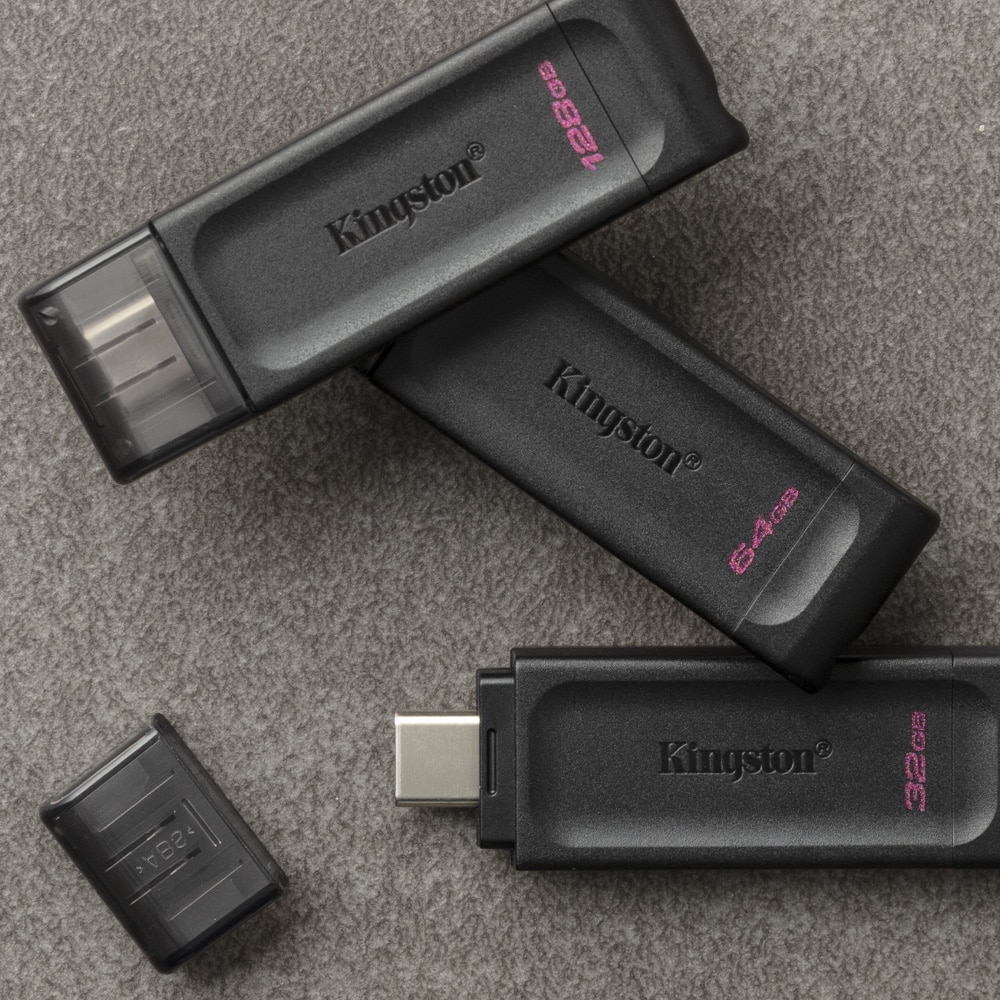 FLASHDRIVE (แฟลชไดร์ฟ) 32GB Kingston (DT70) Type-C