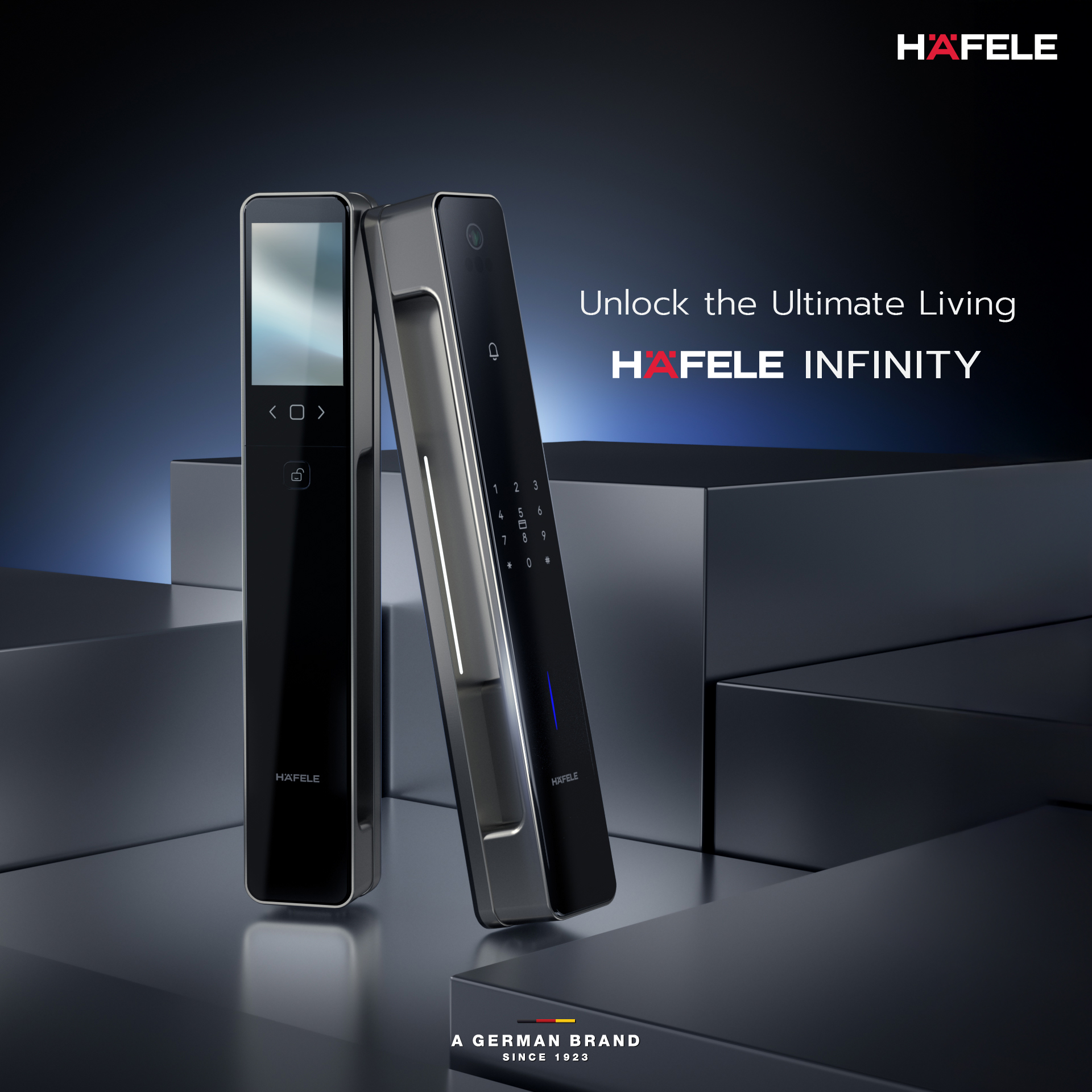 ชุดล็อกประตูระบบดิจิตอล HAFELE รุ่น INFINITY