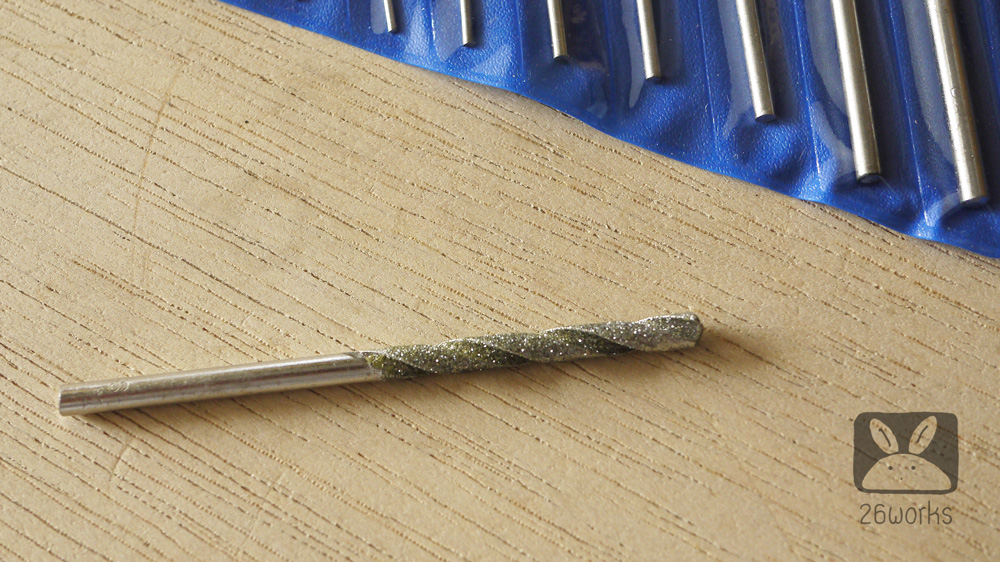 ดอกสว่านเล็ก เคลือบกากเพชรชุดละ 10 ดอก