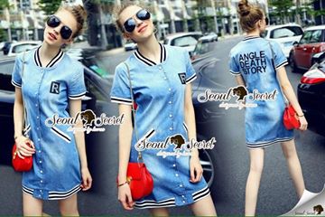 พร้อมส่ง เดรสเกาหลี เข้ารูปแบบสปอร์ต