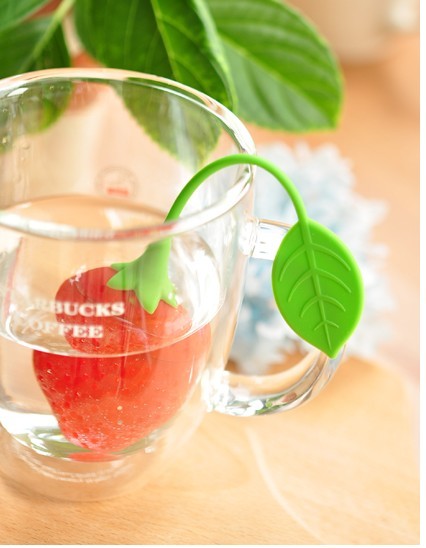 Pre-Order ที่กรองชา ซิลิโคน tea infuser ลายสตอร์เบอรี่