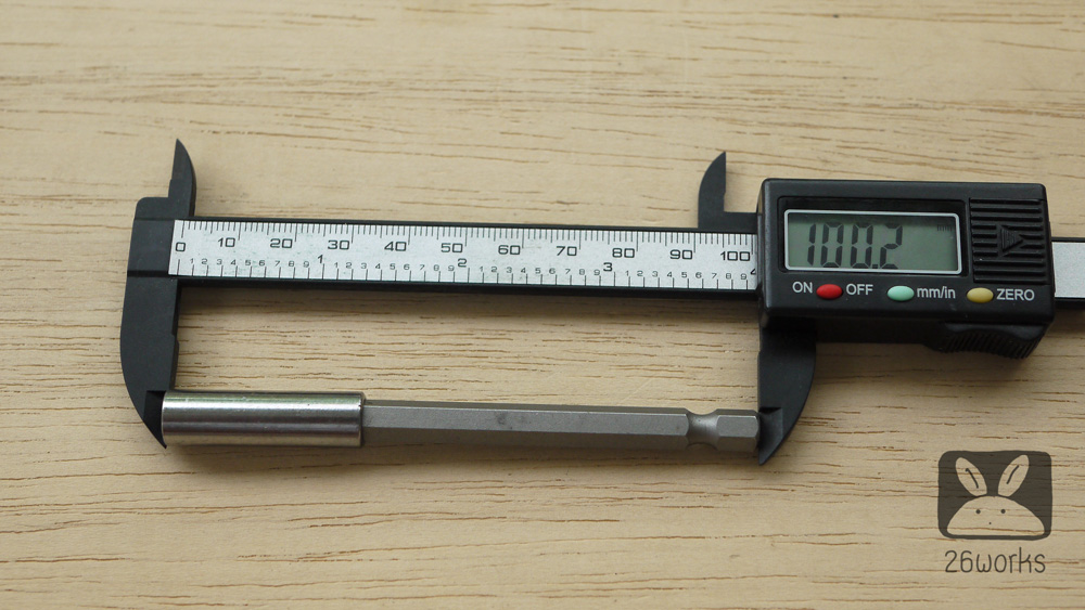 ก้านต่อแกน 6 เหลี่ยม 100 mm