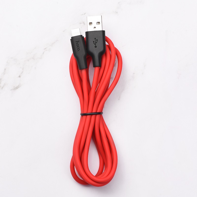 สายชาร์จ Hoco Cable USB to Lightning “X21 Plus” charging data sync 2m