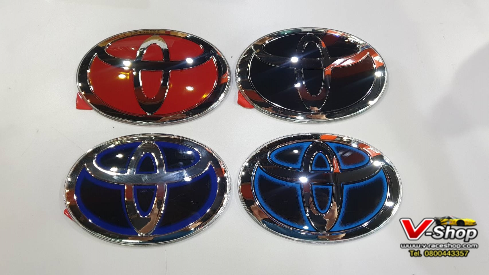 Fortuner Logo แก้วฝาท้าย มี 4 สี