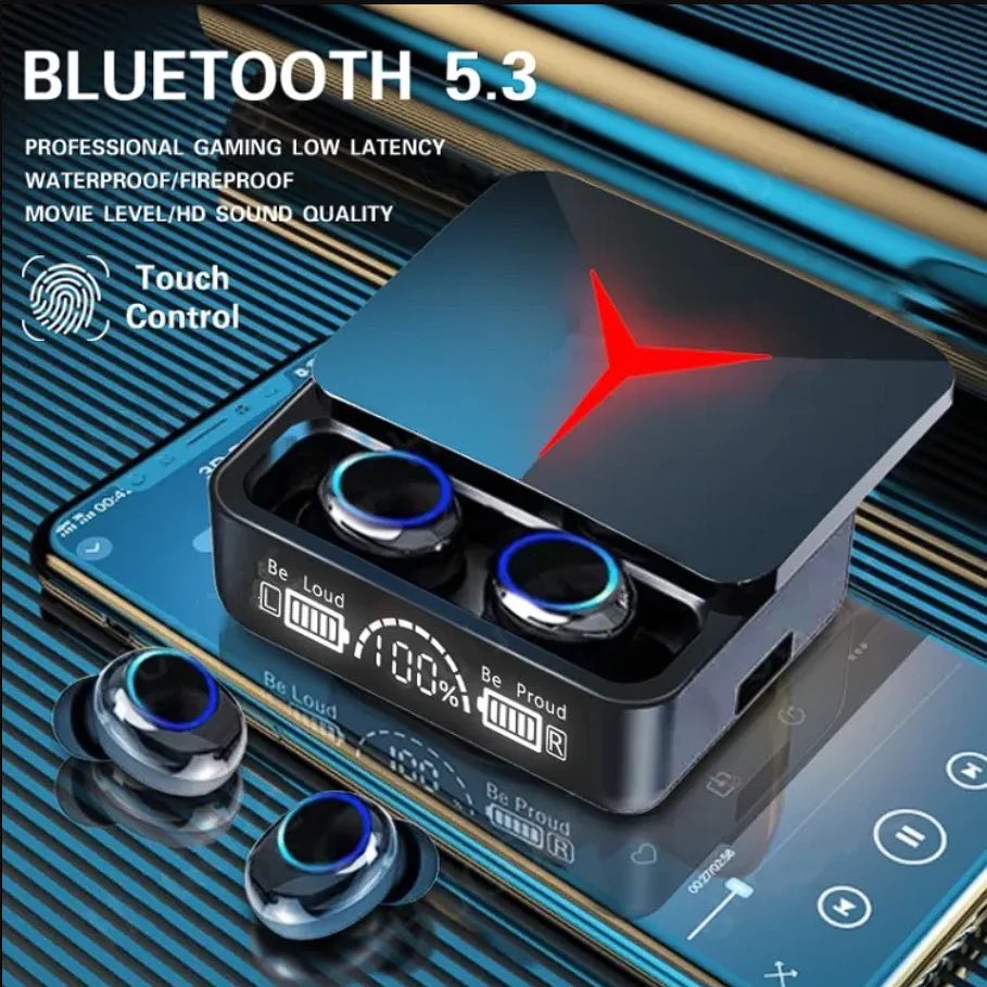 หูฟังบลูทูธ M90 Pro ENC ตัดเสียงรบกวน หน้าจอดิจิตอล มาพร้อมตลับชารจในตัว V5.3