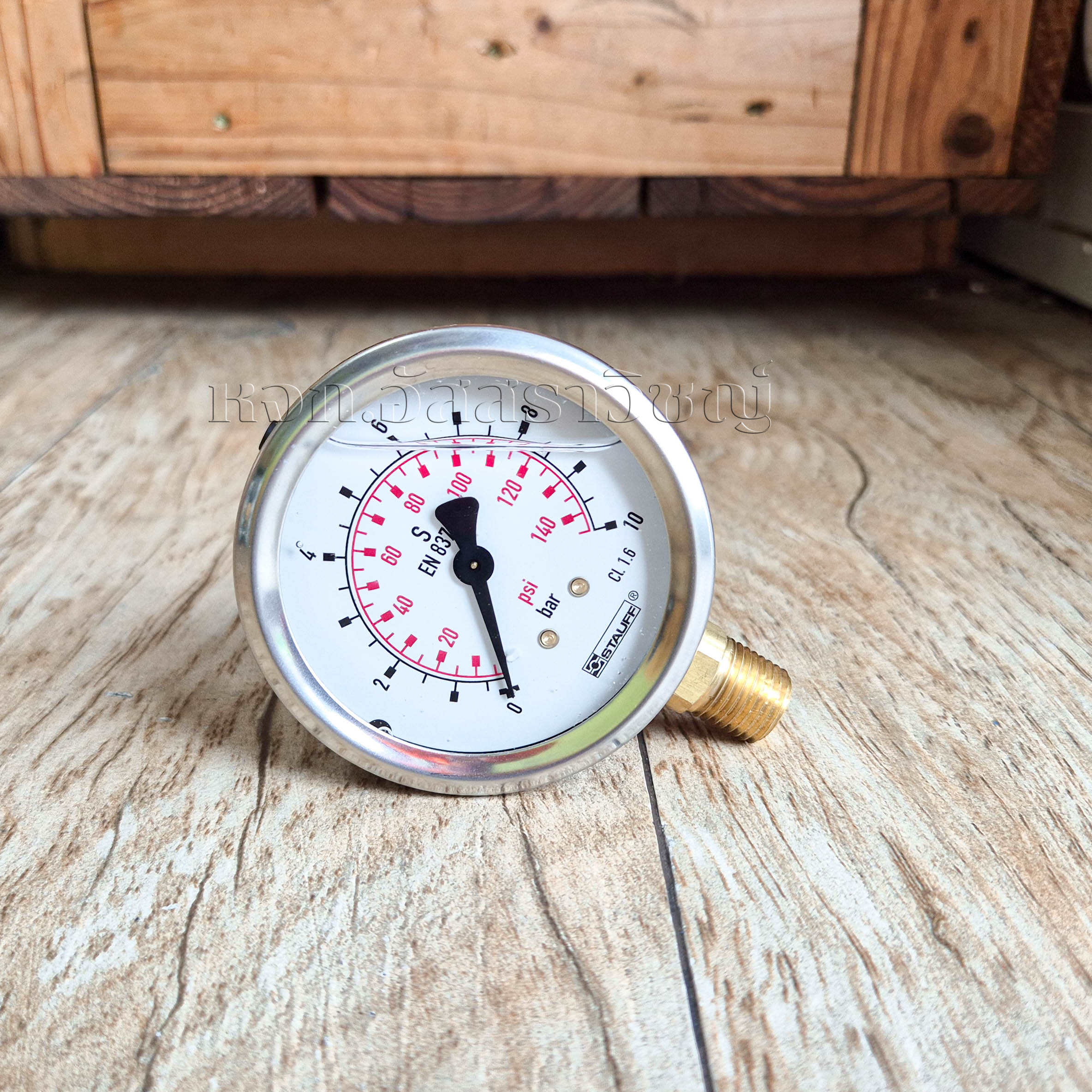 เกจวัดแรงดันออกข้าง เกลียว NPT Stauff SPG Series