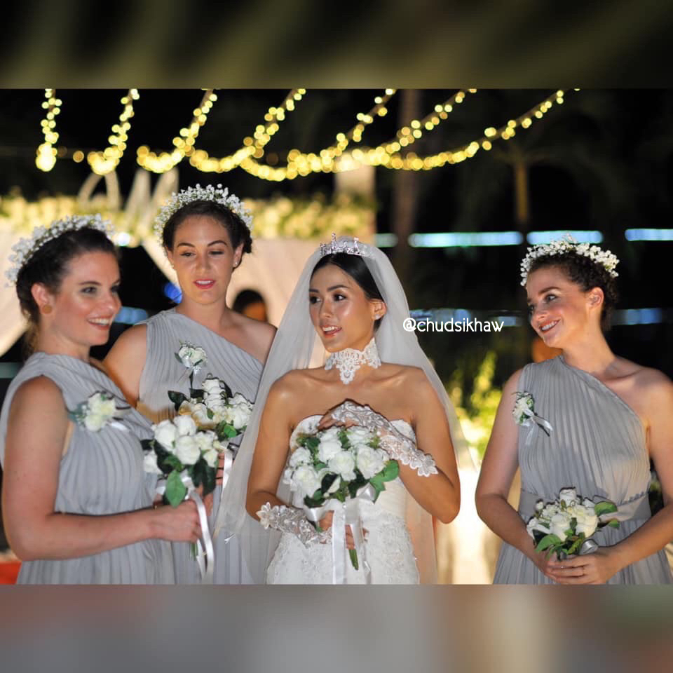ผ้าคลุมเจ้าสาว เวล ยาว 3 เมตร (V988) (คลุมหน้าได้)