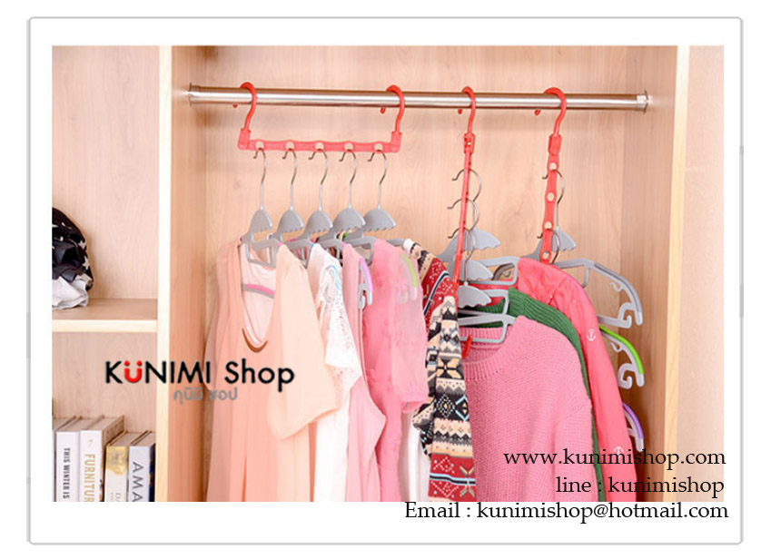 ที่แขวน เสื้อผ้า สิ่งของ ต่างๆ ที่ประตู เคลื่อนย้ายสะดวก โดยไม่ต้องเจาะ หรือ ติดกาวให้ประตูเสียหาย เป็นรู หรือ เปื้อนกาว แขวนได้ทั้งแนวตั้ง และ แนวนอน ขนาด = ยาว 41 cm.