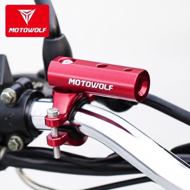 Motowolf MDL 3516 บาร์เสริมติดแฮนด์บาร์ เพื่อติดตั้งอุปกรณ์เพิ่มเติมสำหรับมอเตอร์ไซค์