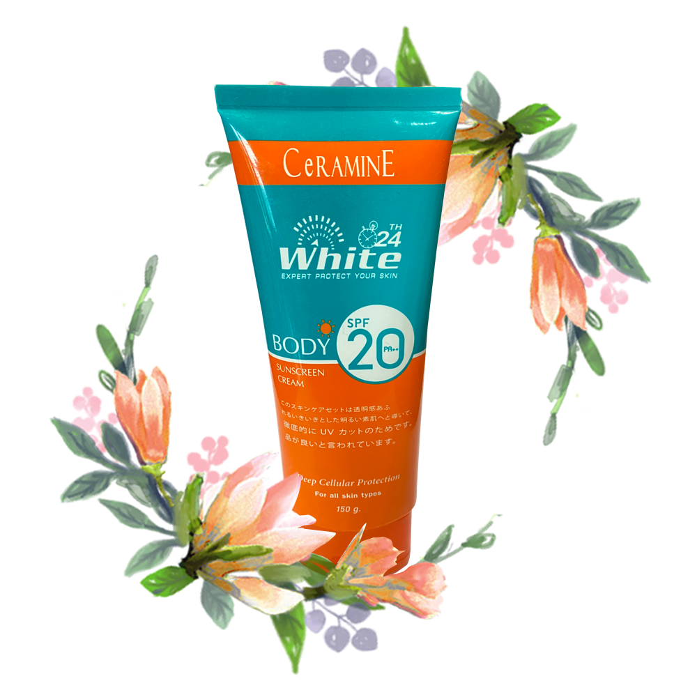 CeRAMINE White 24th Body White Fluid SPF20 PA+++ ไวท์ ทเวนตี้โฟร์ บอดี้ ไวท์ ฟลูอิด เอสพีเอฟ 20 พีเอ+++