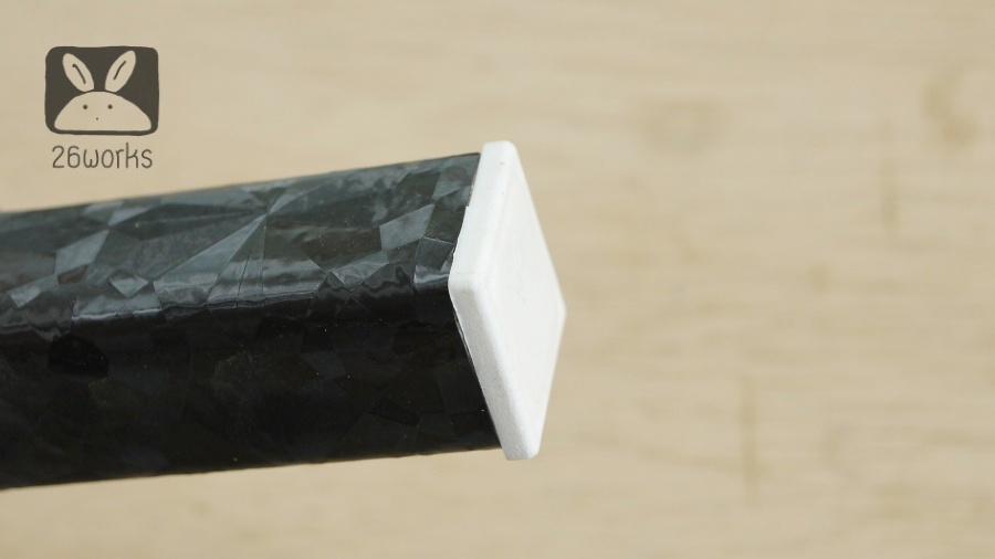 พลาสติกปิดเหล็กกล่อง 38x38 mm (1.5 นิ้ว) สวมใน สีขาวนวล