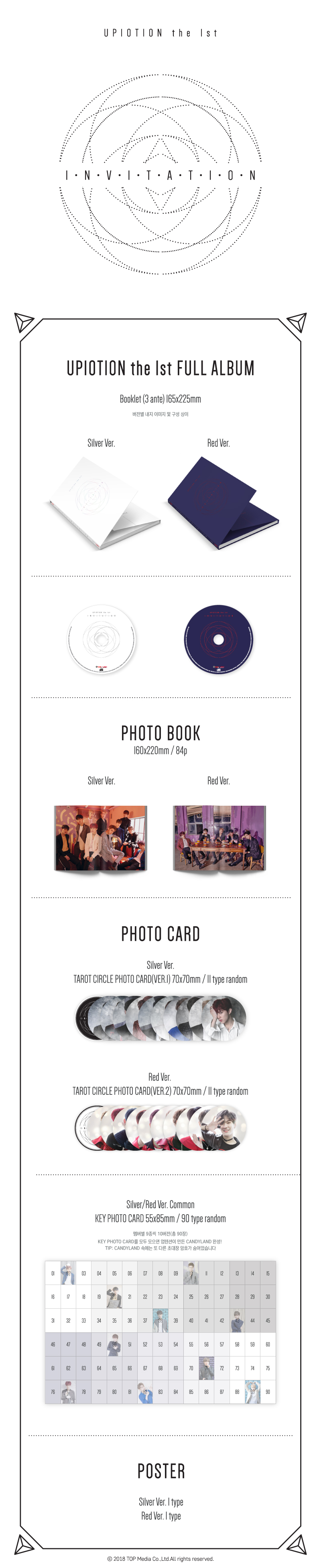 [Pre] UP10TION : 1st Album - INVITATION (Red Ver.)