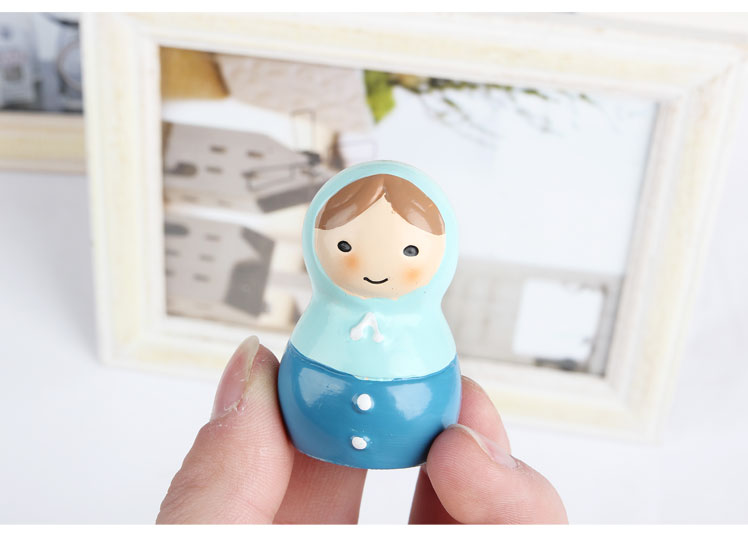 Pre-Order ตุ๊กตารัสเซีย ชุด 5 ตัว งานตกแต่ง Poly Resin Zakka