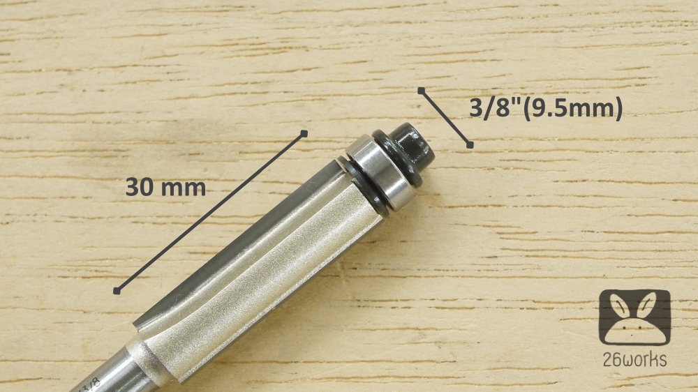 Trimmer bits arden ลูกปืนล่าง คมกัด 3 หุน x 30mm