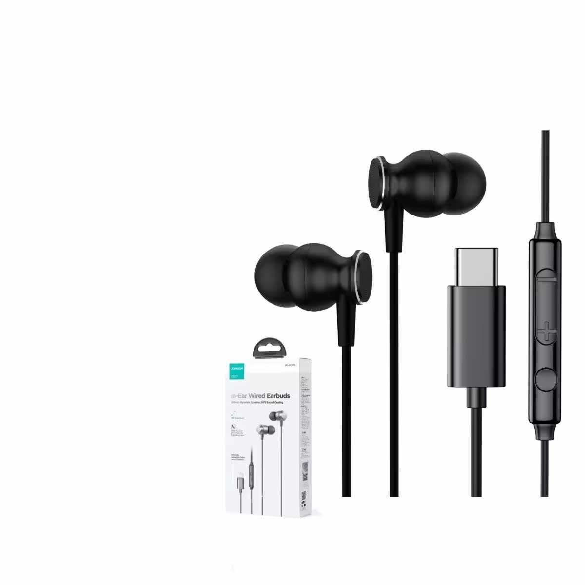 JOYROOM JR-EC06 หูฟังแบบมีสาย รองรับโทรศัพท์ ช่องเสียบ Type-C ทุกยี่ห้อ ใช้ไมค์ได้