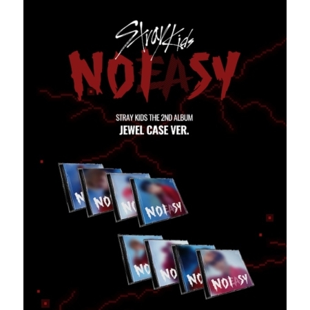 [Pre] Stray Kids : 2nd Album - NO EASY (Jewel Case Ver.) (Random Ver.)