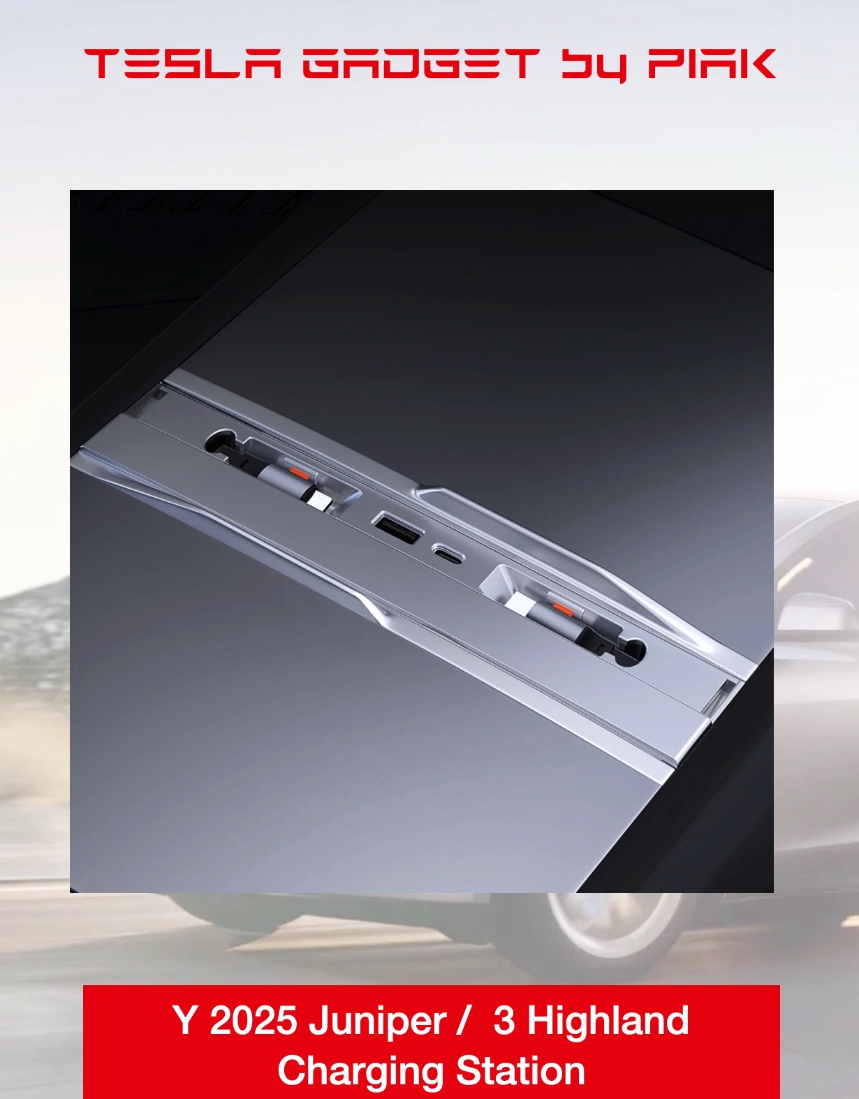 Charging Station Tesla Model Y Juniper / Model 3 Highland