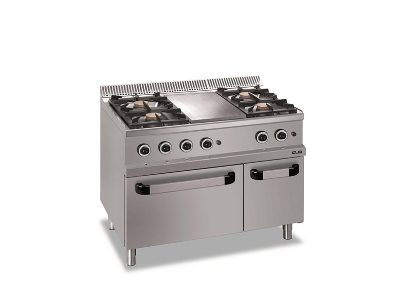 เตาแก๊ส 4 BURNERS W/PLATE ON GAS OVEN MBM