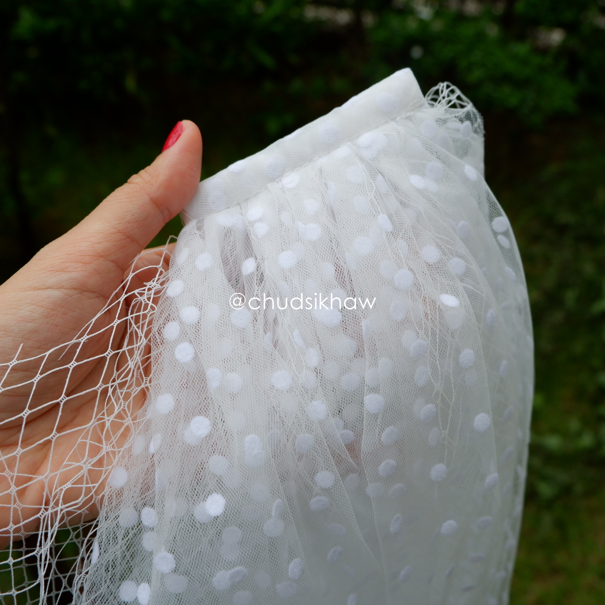 Veil เวลตาข่าย ลายจุด น่ารักมาก เป็นแบบกิ๊บ