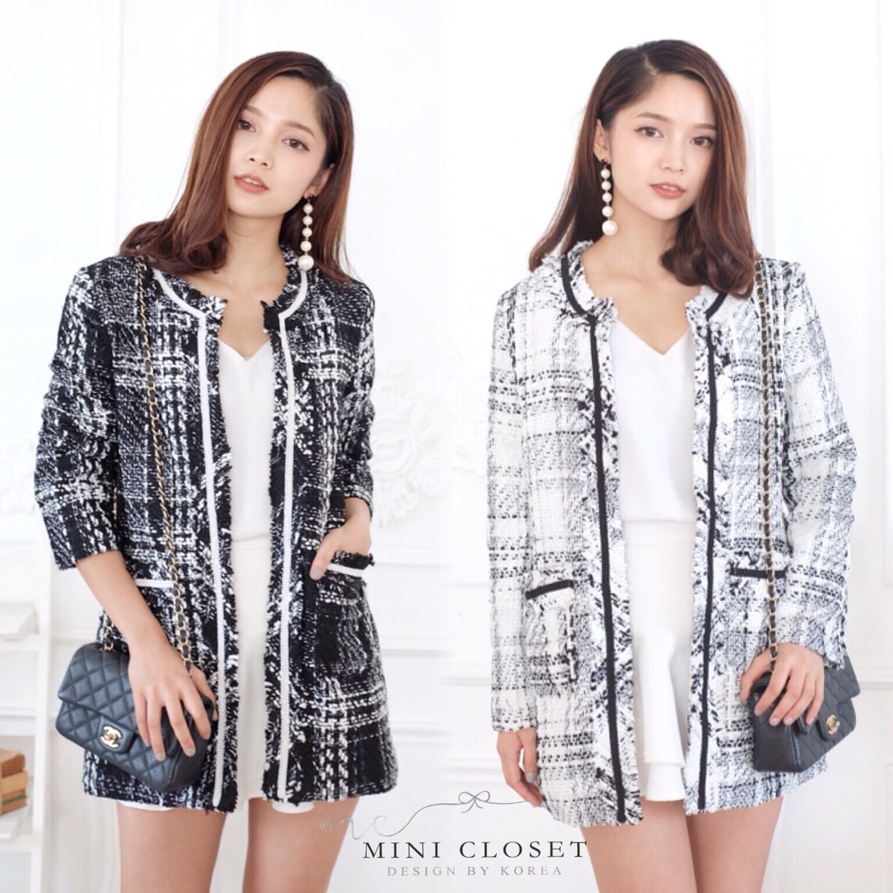 เสื้อผ้าเกาหลี พร้อมส่ง เสื้อคลุม ซับในผ้ามัน