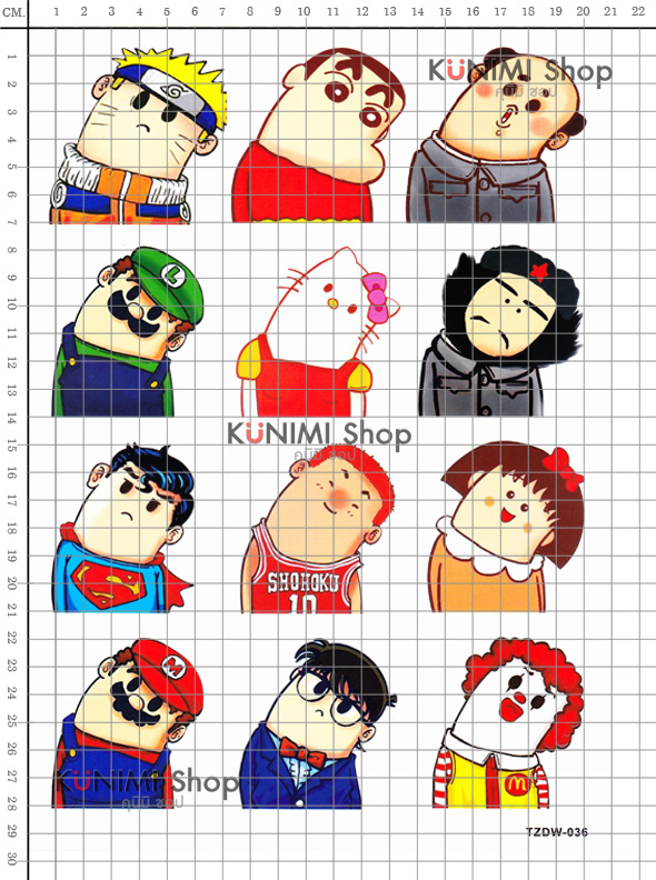 สติกเกอร์ Sticker ลายการ์ตูน กราฟฟิก วินเทจ สวย เท่ห์ ติดกระเป๋า ติดรถจักรยาน รถมอเตอร์ไซต์ รถยนต์ ติดตามที่ต่างๆ สติกเกอร์ PVC กันน้ำ ทนแดด 