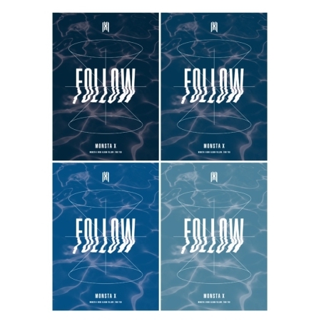 [Pre] Monsta X : 6th Mini Album - FOLLOW-FIND YOU (1+2+3+4 Ver. SET) +Poster
