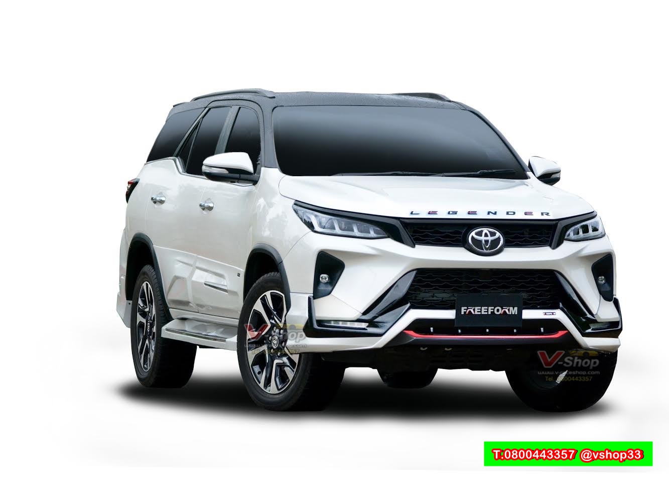 ชุดแต่ง Fortuner Legender รุ่น Pacer ชุด 9ชิ้น (ไม่มีท่อ)
