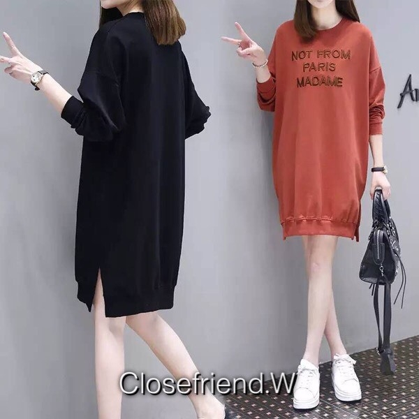 เสื้อกันหนาว พร้อมส่ง เดรสตัวยาว แต่งงานปัก PARIS